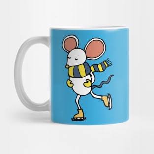 Ice Skating Mouse - cute character by Cecca Designs Mug